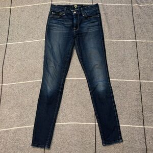 7 For All Mankind the high waist ankle skinny jean